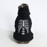 Halloween Dog Hoodie - Reflective Skeleton