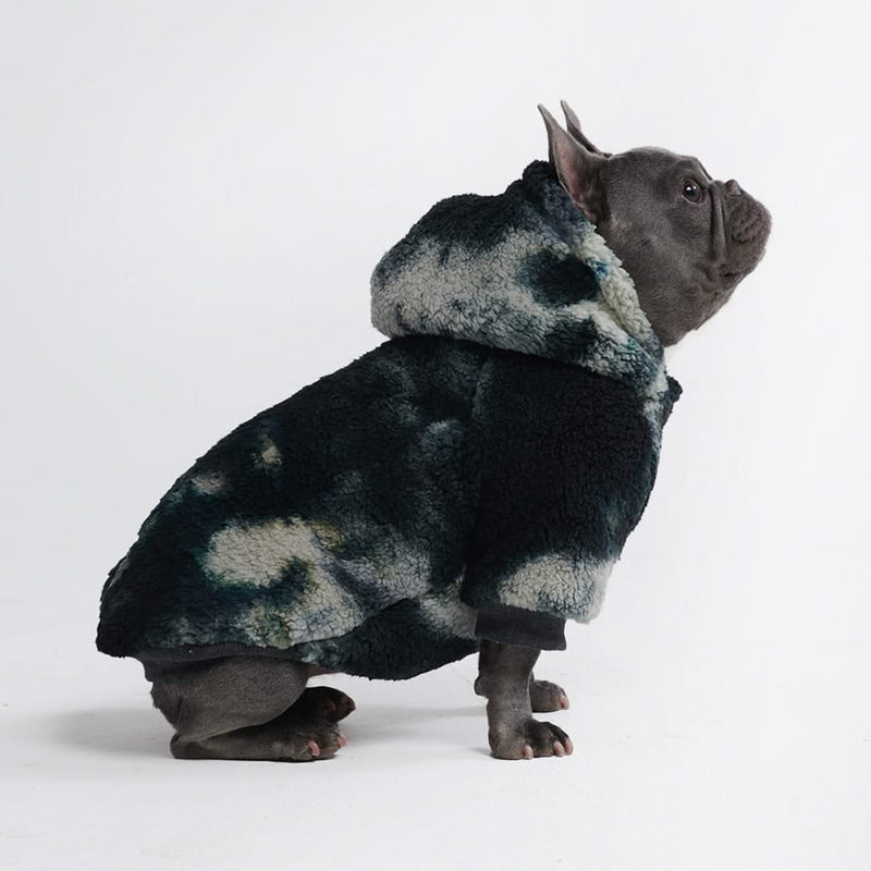 Fluffdreams deken hond hoodie - Oreo