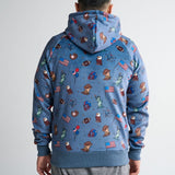 De VS hoodie voor mensen – Blauw