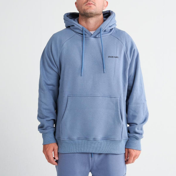 Essentiële menselijke hoodie - Leiblauw