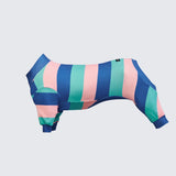 Hondenpyjama - Marineblauw Turkooisblauw (MAAT S)