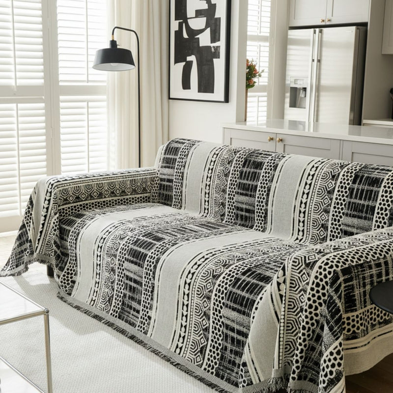 Bankhoes – Modern Mozaïek Zwart