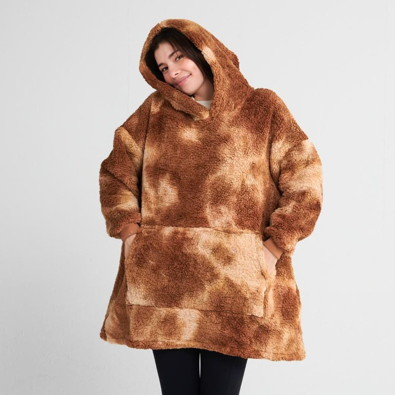 Fluffdreams oversized menselijke hoodie - Mokka