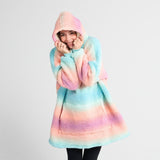 Fluffdreams oversized menselijke hoodie - Pastelkleurig glazuur