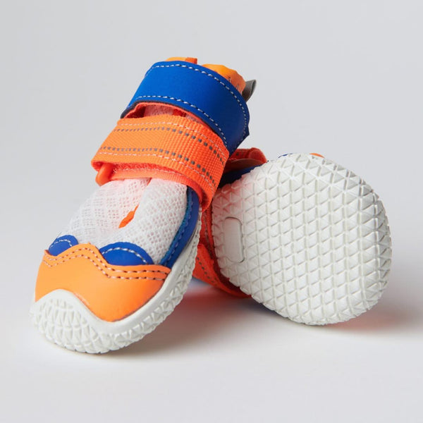 Hot Pavement Pawtector Dog Shoes - Orange Blue