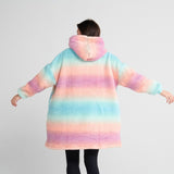 Fluffdreams oversized menselijke hoodie - Pastelkleurig glazuur