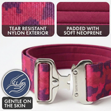 Fuchsia Camo Collar||size:XS,S,M,L
