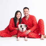 Human Pajama Pants - Red Bows||size:S,M,L,XL,2XL