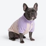 Lilac Cream Plush Fleece Dog Sweater||size:L