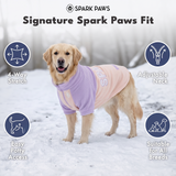 Lilac Cream Plush Fleece Dog Sweater||size:S,M,L,XL,2XL,3XL,4XL