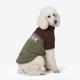 Brown Olive Plush Fleece Dog Sweater||size:2XL