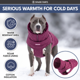 Magenta Quilted Winter Jacket||size:S,M,L,XL,2XL,3XL,4XL
