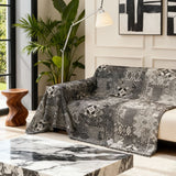 Rustic Boho Black Couch Cover
