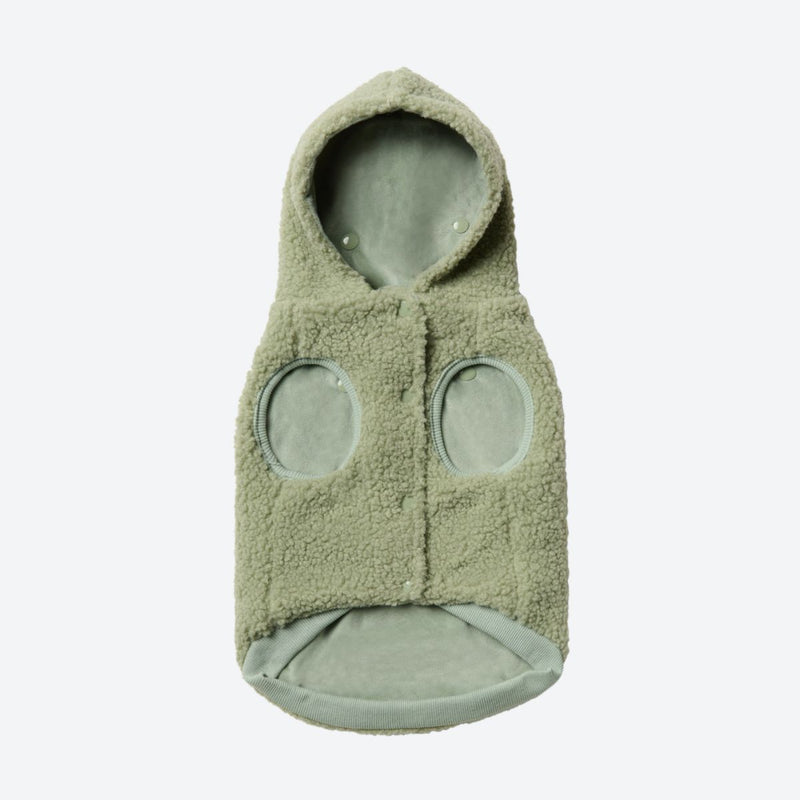 Teddy Sherpa Dog Sweater - Light Green