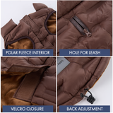 Brown Thermosonic Winter Jacket||size:S,M,L,XL,2XL,3XL,4XL