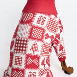 Kerst hondenpyjama - Feestelijk Patchwork