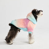 Fluffdreams deken hond hoodie - Pastelkleurig glazuur