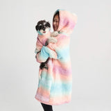 Fluffdreams oversized menselijke hoodie - Pastelkleurig glazuur