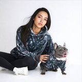 Concrete Wood hoodies voor honden – Asfalt
