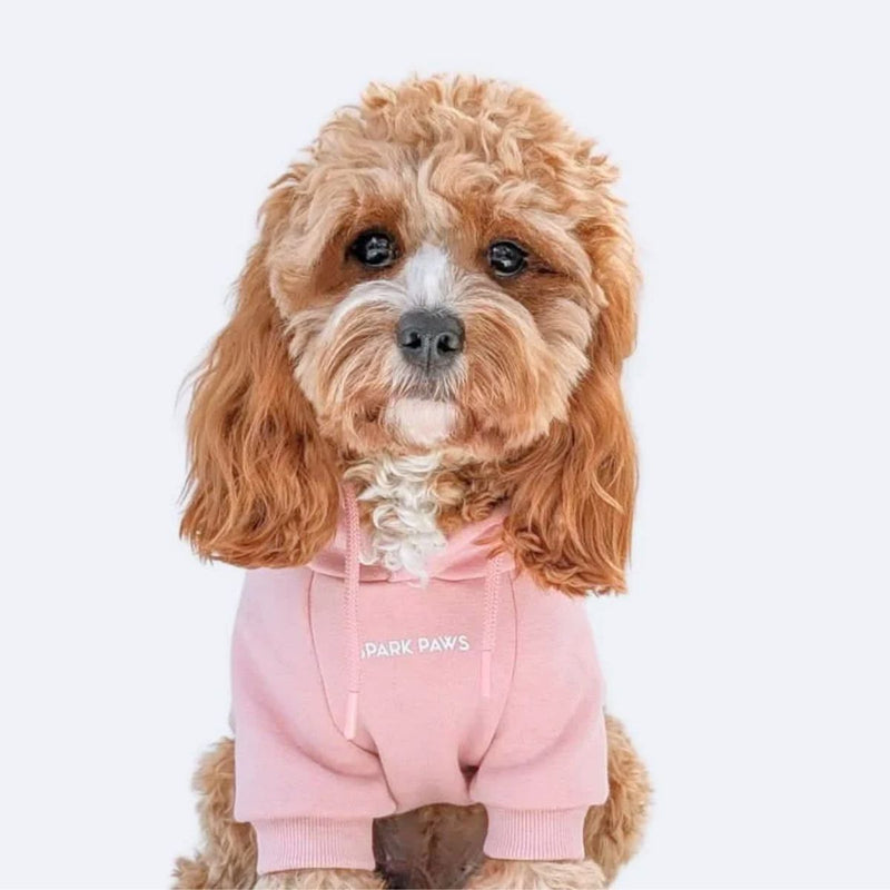 Essentiële hondenhoodie - Stoffig roze