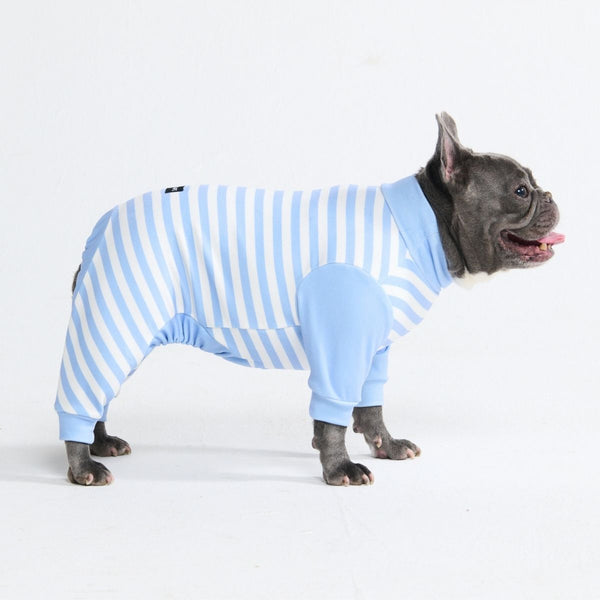 Hondenpyjama - Blauwe Strepen