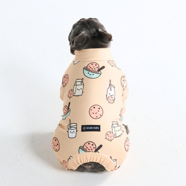 Hondenpyjama - Koekjes en Melk