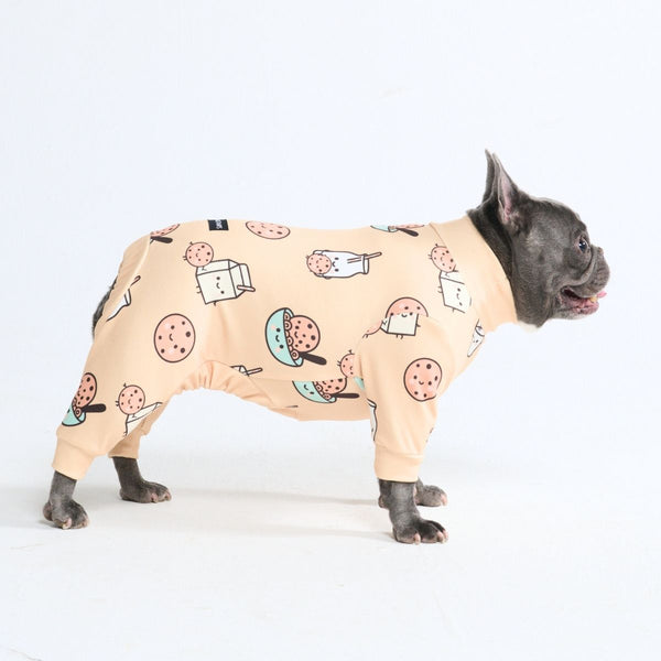 Hondenpyjama - Koekjes en Melk
