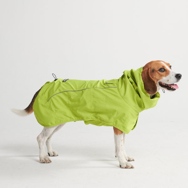 Breatheshield hondenregenjas - Limoen groen