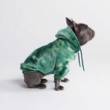 Fluwelen hondenhoodie - Smaragdgroen