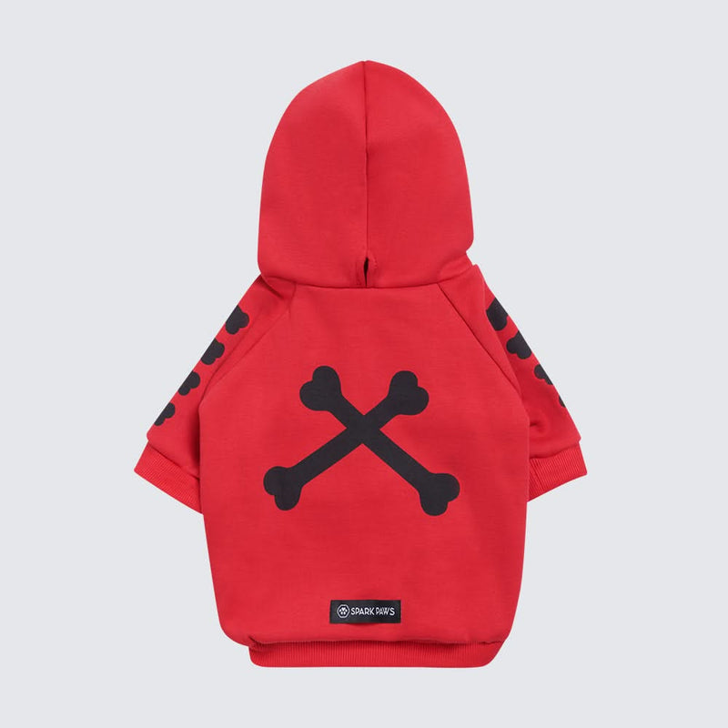 "WOOF" hondenhoodie - Rood
