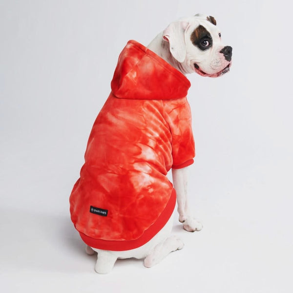 Velvet Dog Hoodie - Ruby Red