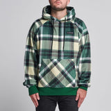 Groene geruite menselijke hoodie