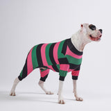 Hondenpyjama - Zwart Groen Roze (MAAT S)