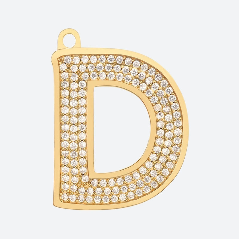 Eerste letter sieradenlabel - D