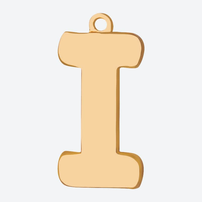 Eerste letter sieradenlabel - I
