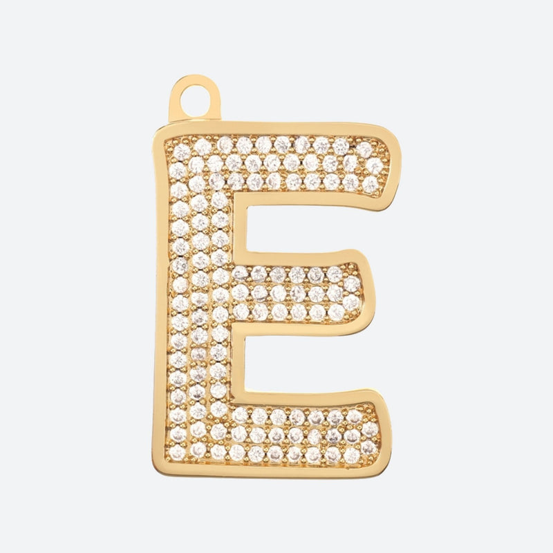 Eerste letter sieradenlabel - E