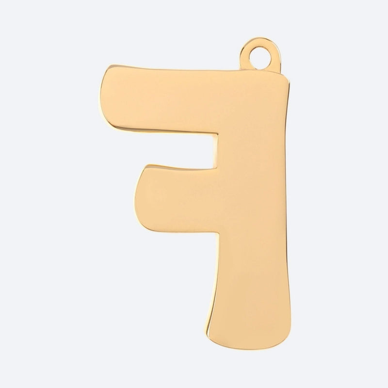 Eerste letter sieradenlabel - F