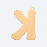 Eerste letter sieradenlabel - K