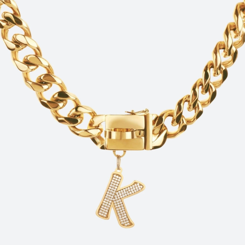 Eerste letter sieradenlabel - K