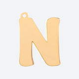 Eerste letter sieradenlabel - N