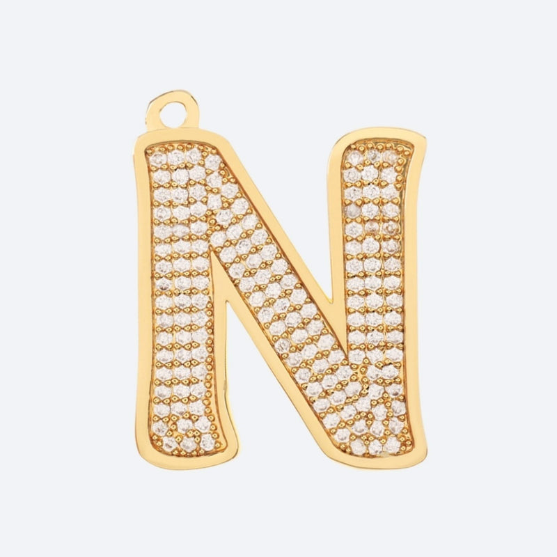 Eerste letter sieradenlabel - N