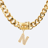 Eerste letter sieradenlabel - N
