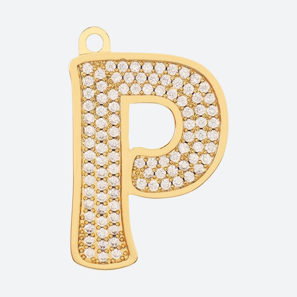 Eerste letter sieradenlabel - P