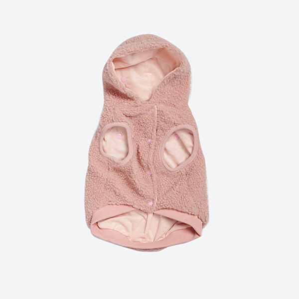 Teddy Sherpa hondenjas - Roze