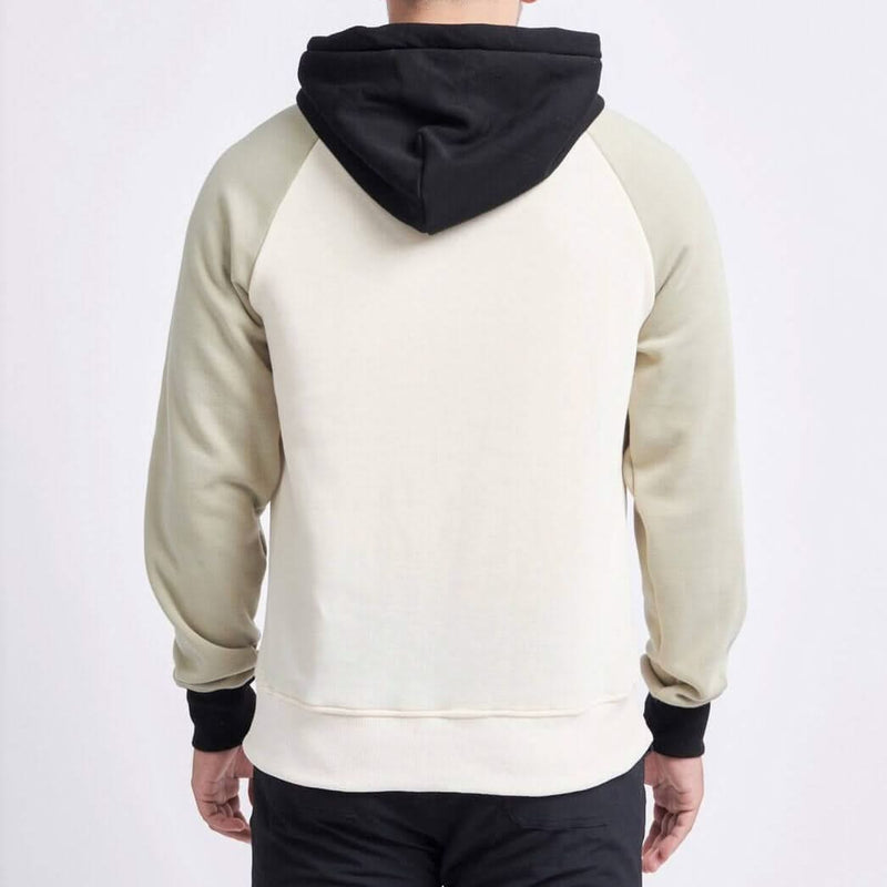 Olijfcrème menselijke hoodie